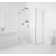 Illume 36 in. x 32 in. x 78 in. 90-degree Fully Frameless Wall Hinged Glass Shower Enclosure
