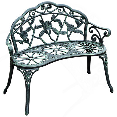 Outdoor Bench With Classic Slatted Design