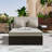 Outdoor 2-Person Recliner Chaise Lounge with Adjustable Backs, Cushions and Weatherproof Cover-2084687913-2084687919
