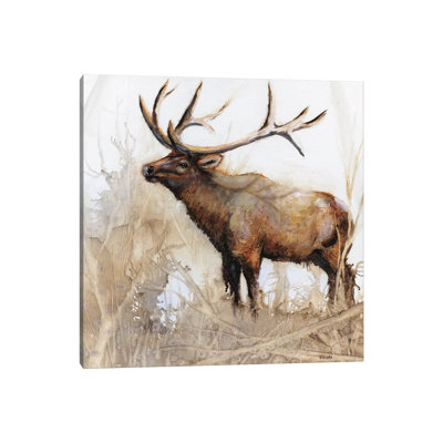 Majestic Moose 1 Piece Wrapped Canvas Painting