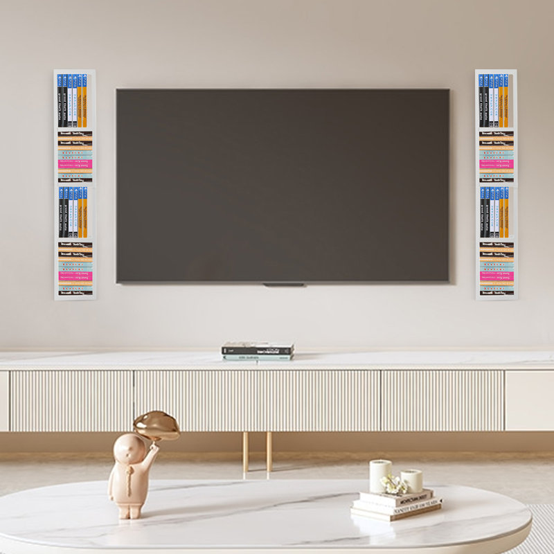 Ebern Designs Metal Wall Mounted CD Storage Rack | Wayfair