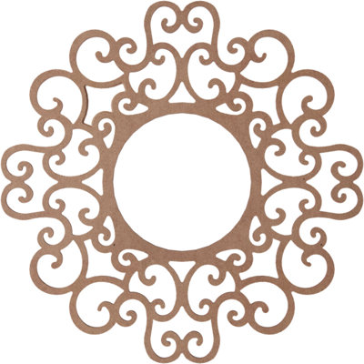 Médaillon de plafond en bois ajouré 20 po x H 7 po x 8 po x P 7 po