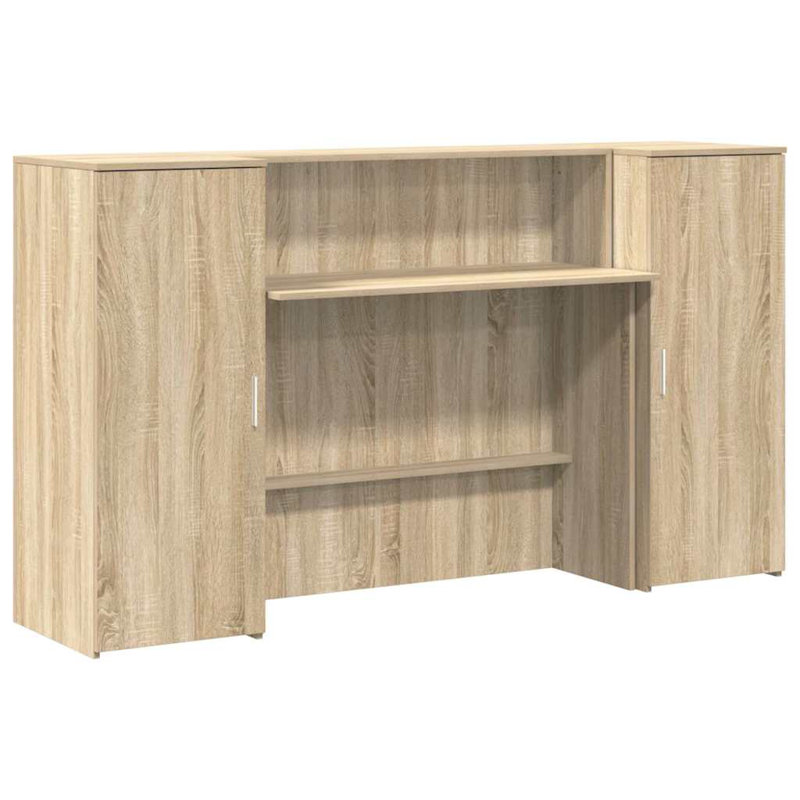Baki Standing Desk, Sonoma Oak, 103.5cm H x 180cm W x 50cm D