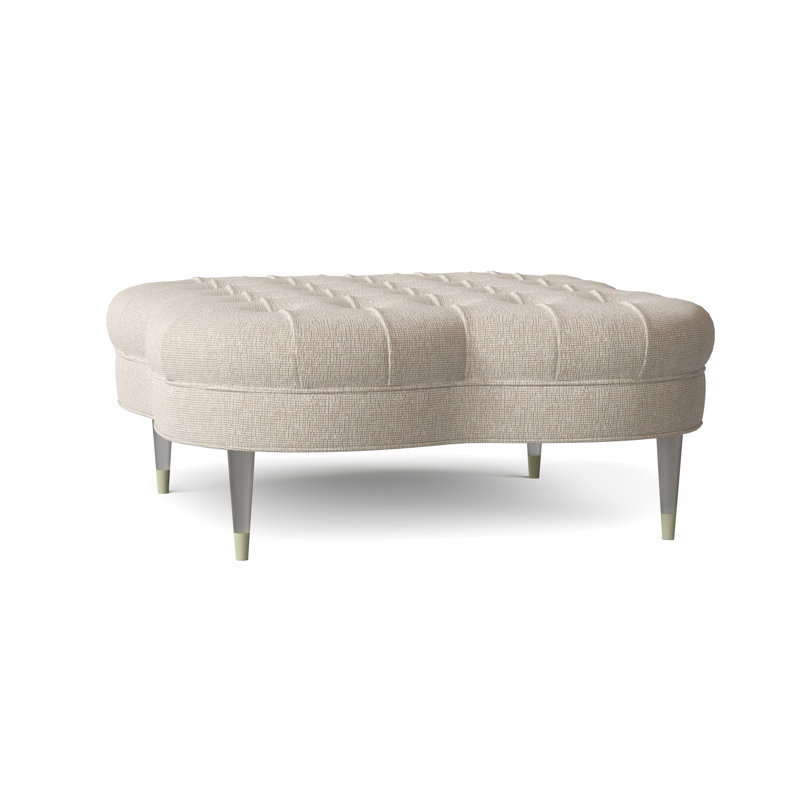 Shamrock Upholstered Ottoman, Structure Royal Blue