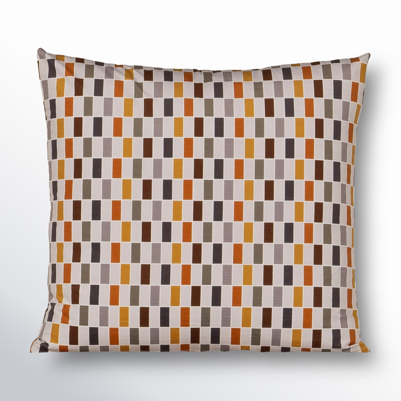Mattia Geometric Throw Pillow, Feather, Square 20"