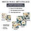 Harmonie de coquelicots blancs et bleus I - ensemble d'art mural floral de 5
