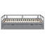 Lit de jour extensible avec couchette, lit de jour en bois avec couchette, gris (ANCIEN SKU: WF194887AAE)-894484518