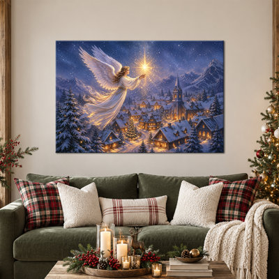 Art mural de Noël crèche de Noël, toile de Noël chrétienne, art de toile de crèche de Noël en pastel enneigé, images de crèche de Noël pour le mur, décoration murale de Noël religieuse, cadeau de salon, 12 x 24 po