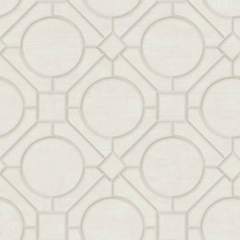 Caribou Geometric Roll, Pearl/Off-White