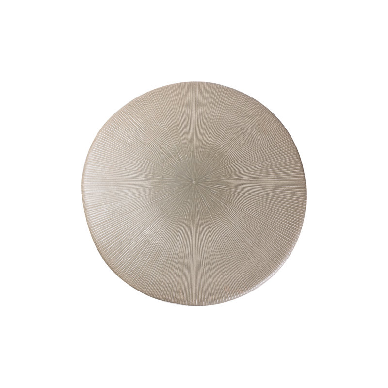 Ceramic Furniture Outdoor Round Coffee Table, Cream