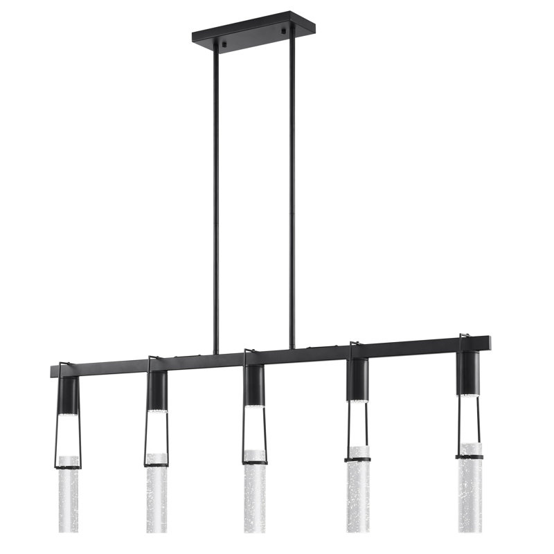 Lustre linéaire moderne à 5 lumières Adelaine