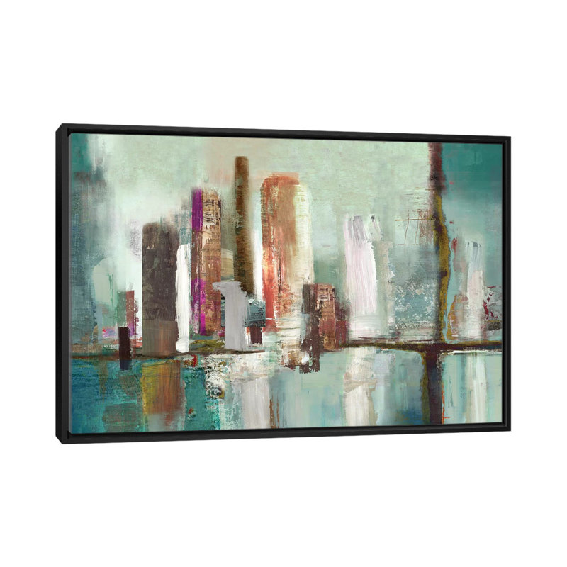 « illumination i », impression sur toile, H 18 po x l 26 po x P 1,5 po, Toile avec cadre noir, Pas de tapis
