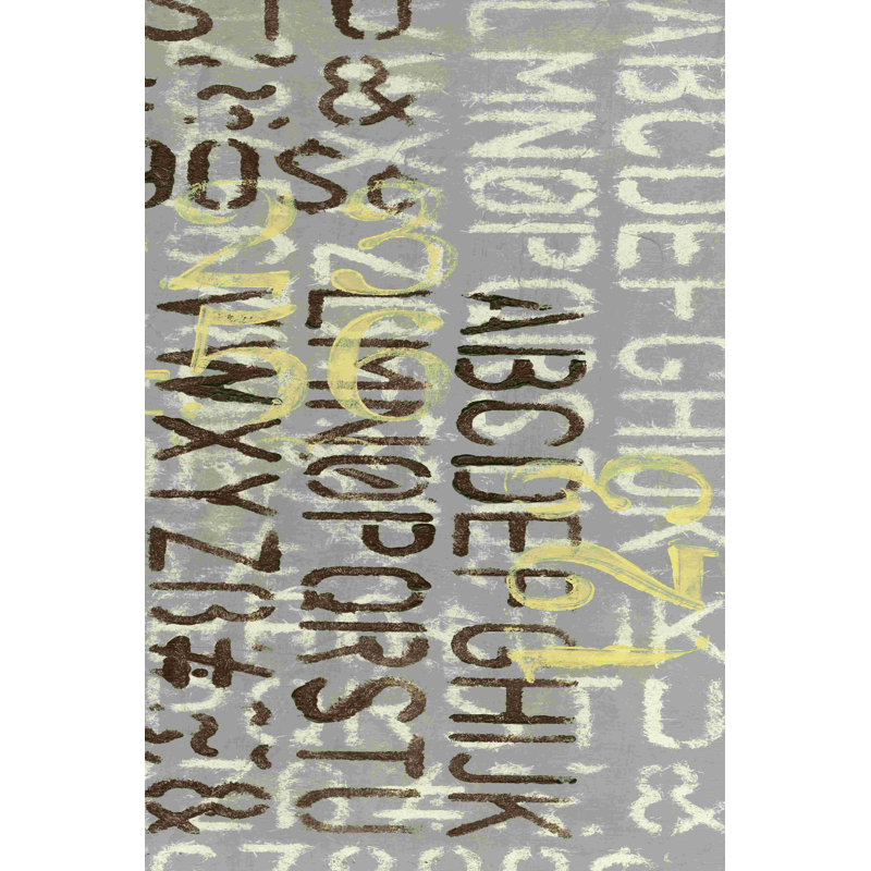 " Numbered Letters II " by Jennifer Goldberger, 12" H x 8" W  