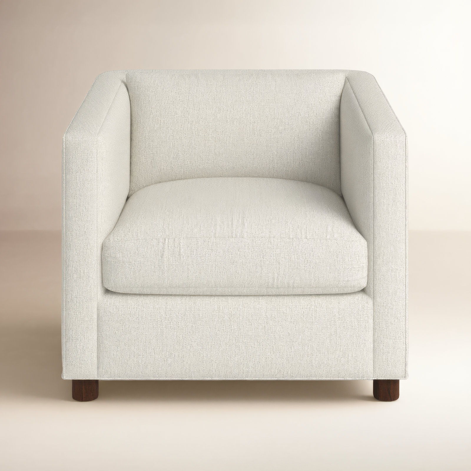 Emilie Upholstered Chair and a Half, Walnut, Monique Twine