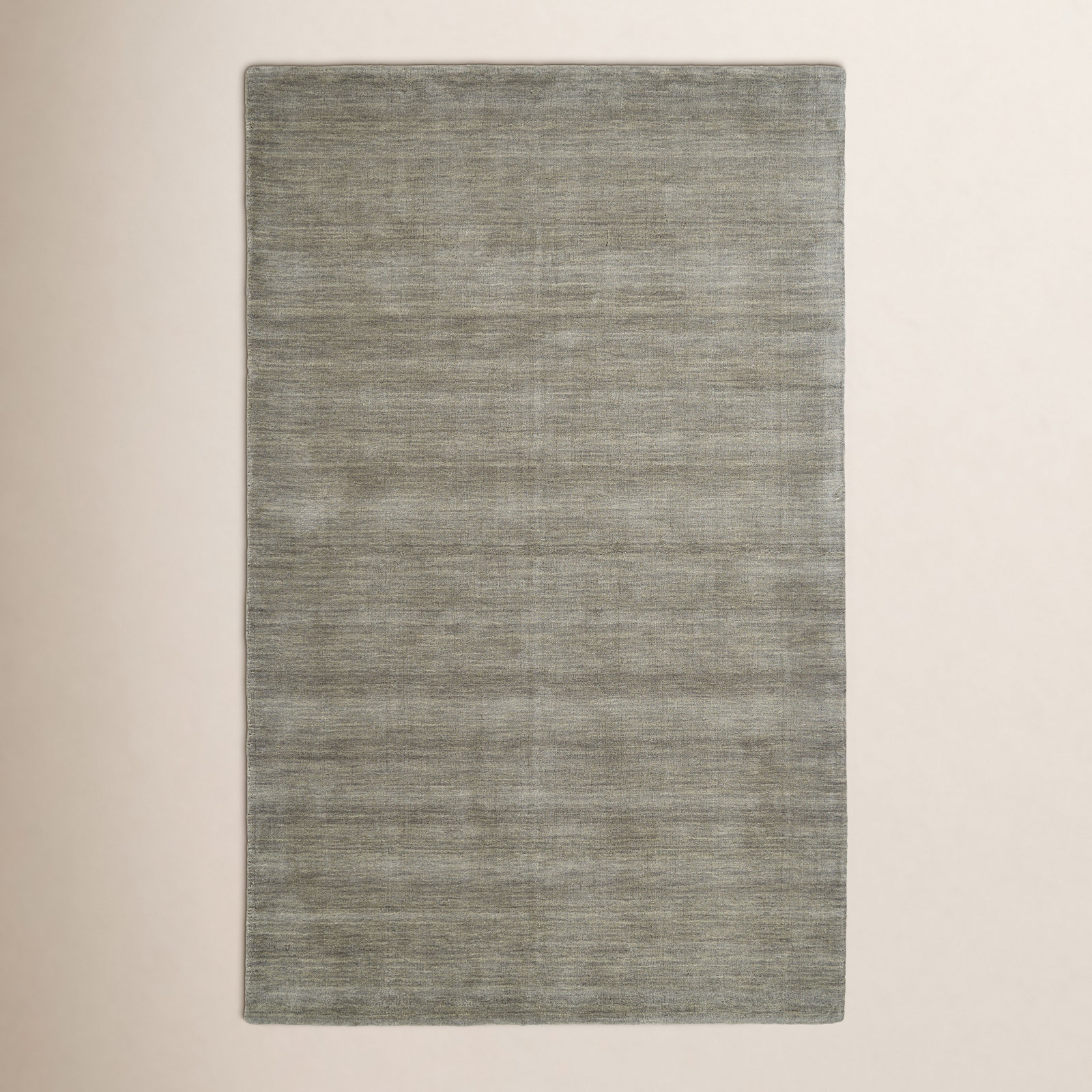 Kaden Warm Gray Hand-Woven Wool Rug, Rectangle 3'6" x 5'6"