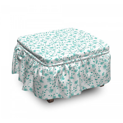 Box Cushion Ottoman Slipcover