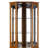 Lighted Oak Cabinet With Mirrored Back, Adjustable Shelves, 6 Shelf Curio Lights,-220103032