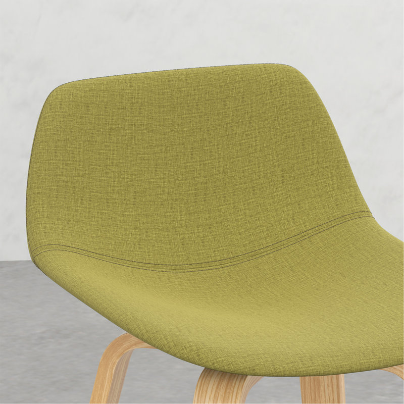 Harvard Bentwood Counter/ Bar Height Stool (Set Of 2), Green Seat/ Light Brown Frame