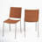 Ryland 18.5'' H Leather Upholstered Metal Armchair-458818717-458137248