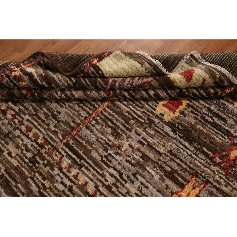 Tapis à motif géométrique oriental marocain 7 x 10