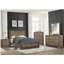 Rustic Style 1pc Nightstand Two-Tone Finish Embossed Faux-Wood Bed Side Table Bedroom Furniture