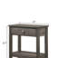 Table de chevet 1 tiroir rustique gris