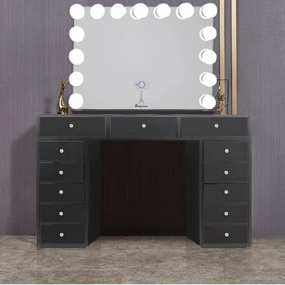 Coiffeuse Hollywood avec miroir