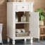 Meuble-lavabo autoportant de style français avec tablette réglable en céramique-1463232830