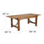 Ensemble de table de ferme pliante rustique Aylar avec chaises Ã  dossier croisÃ© et coussins-1863064630-1790253920