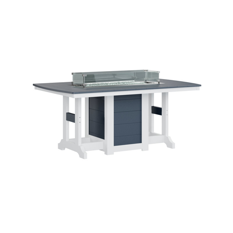 Table de salle à manger à hauteur de comptoir 72 po Berlin Gardens Garden Classic, H 35,5 po x l 44 po x P 72 po, Marine