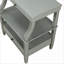 Table basse de rangement Midnight Blue Antique Grey avec plateau coulissant, peu encombrant