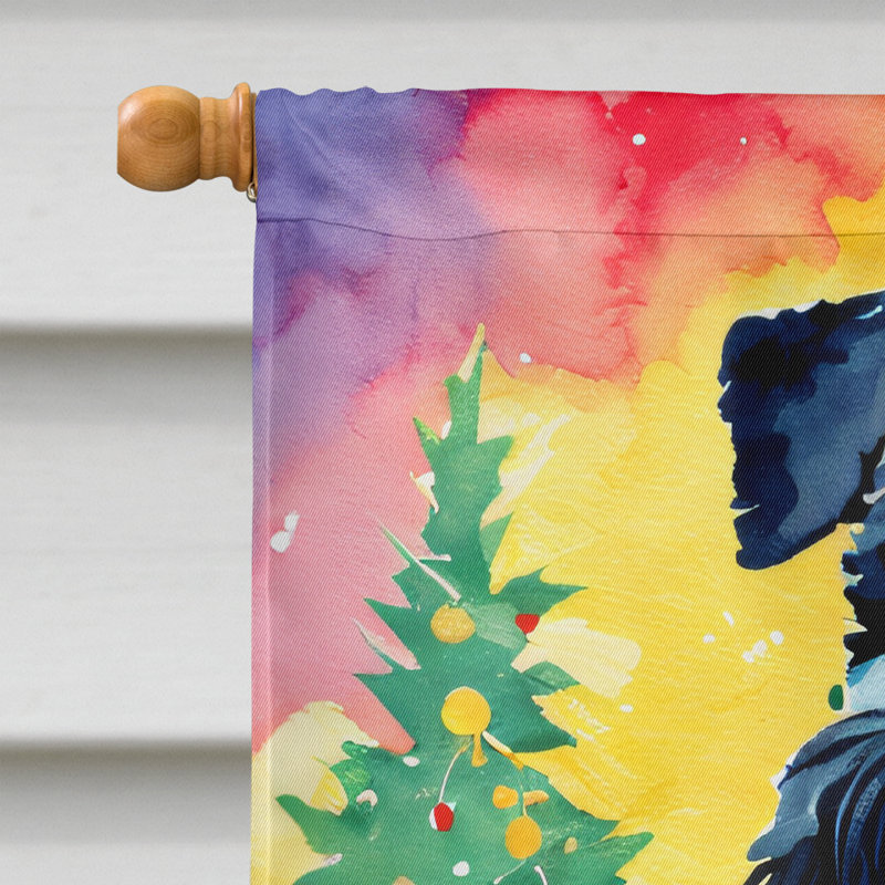 Drapeau de Noël Kerry Blue Terrier, H 40 po x l 28 po