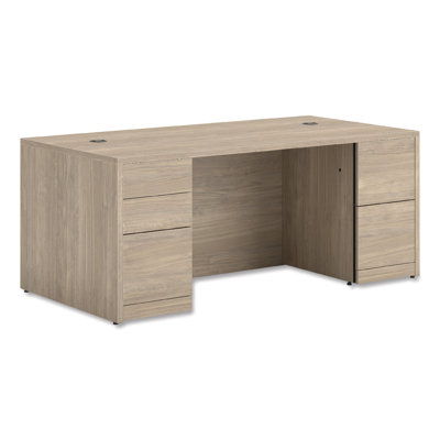 10500 Series Double Pedestal Desk with Full Pedestals, 60