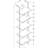 Bookshelf, Bookcase, Etagere, Ladder, 5 Tier, 72"H, Office, Bedroom Laminate Metal, Contemporary, Modern