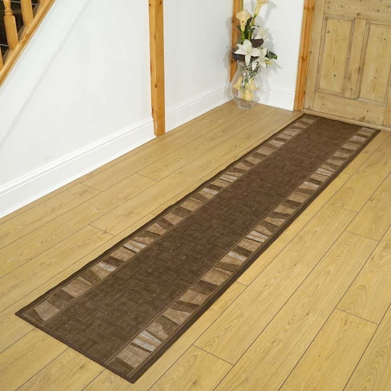 Runner Tunc Block Print Hand Woven Area Rug, Runner 80 x 390cm
