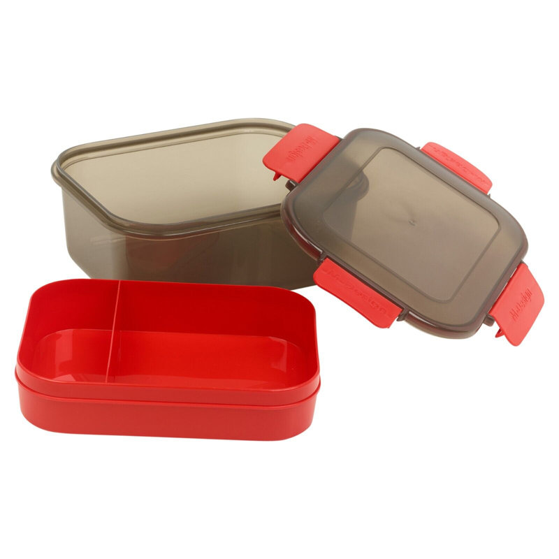 Fresco Food Storage Container, Black/Red