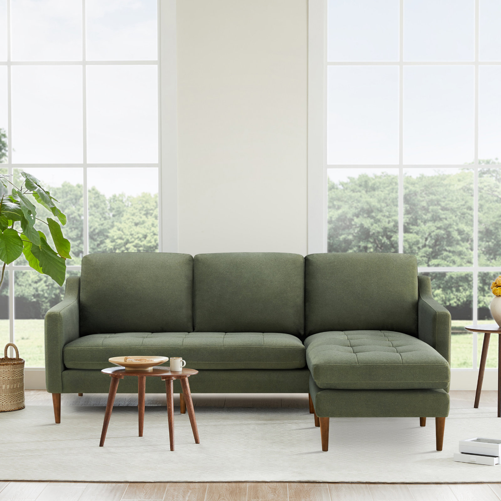 Daylen 2-Piece Upholstered Reversible L-Sectional