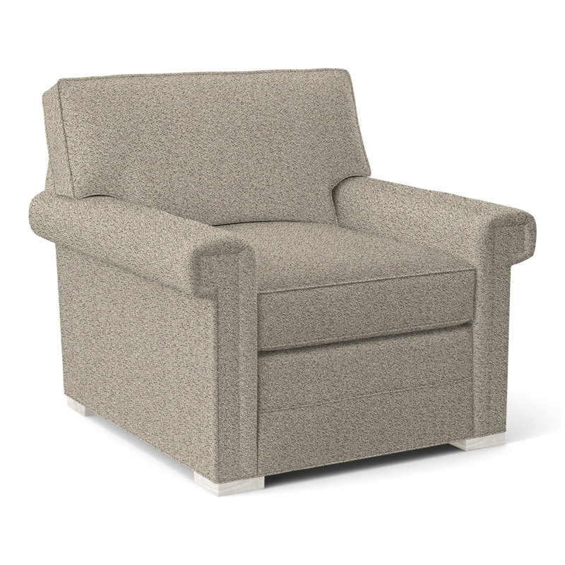 Davidson Armchair, No, Nomad Slate Crypton® Chenille, Casa Blanca