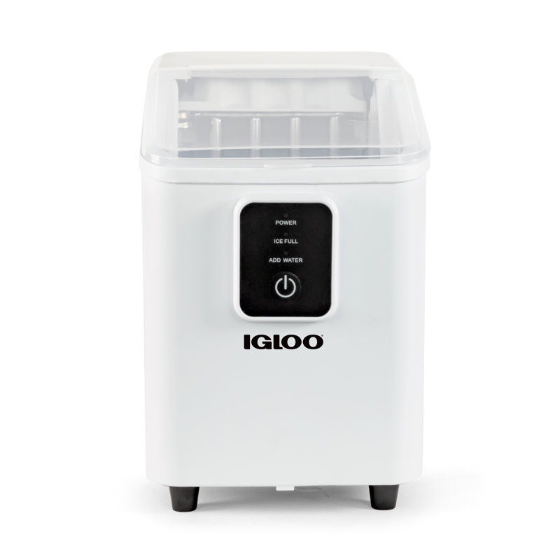 Igloo 26lb Self Cleaning Ice Maker Aqua, White