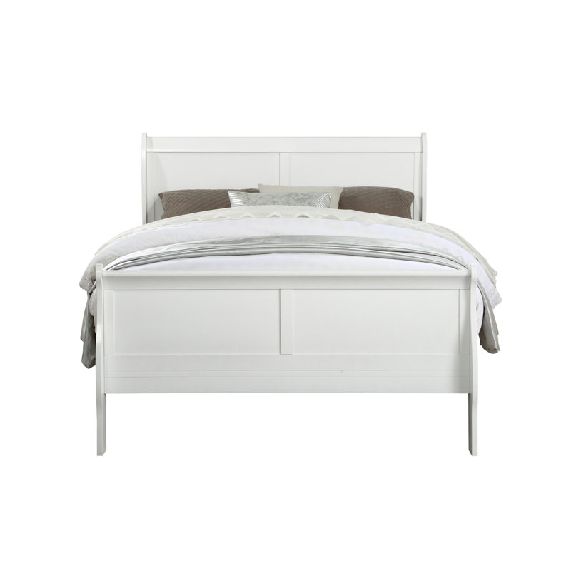 Modern Minimalist Design Bed, Twin, White