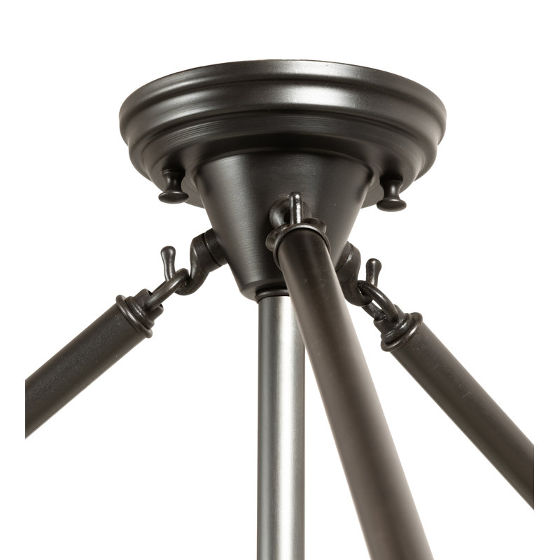Plafonnier semi-encastré 37 po 4 lumières Shansky