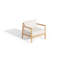 Fauteuil club de patio en teck avec coussins Sunbrella Lido