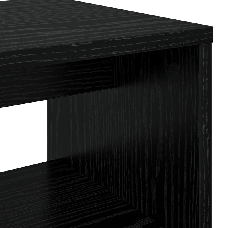 TV Stand, 40cm H x 80cm L x 30cm W, Black Oak