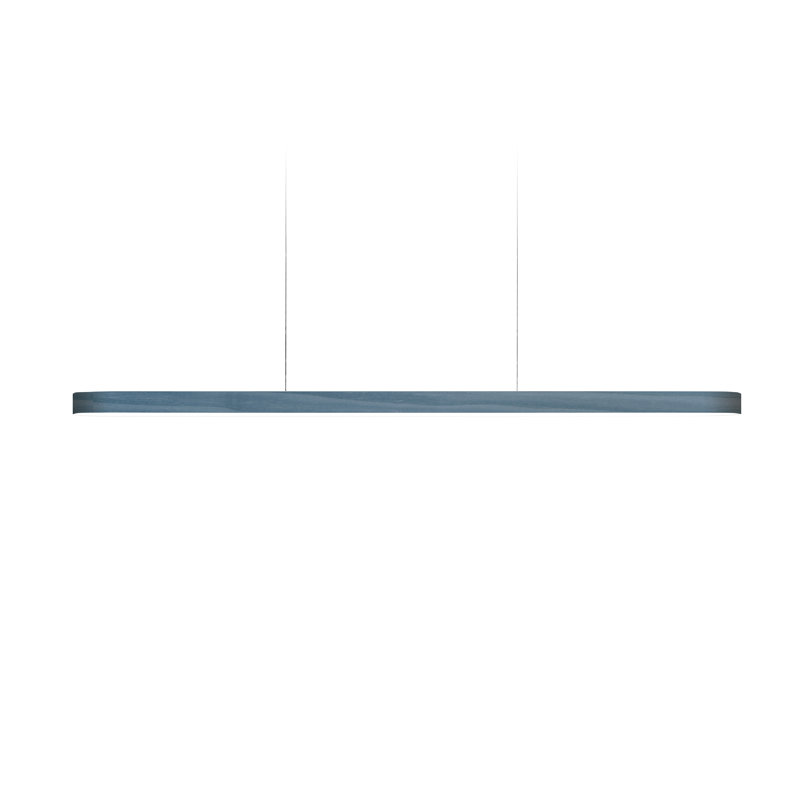 1 - Light LED Pendant, 98" H x 59.1" W x 2" D, Blue, Matte White