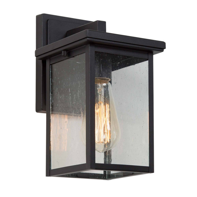 Lanterne murale d'extérieur en verre ad H 10,5 po Adstalla