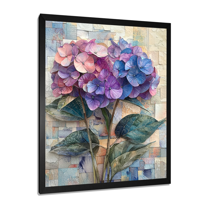 Cooke - décoration murale florale, Reproduction encadrée d'une seule photo, Noir, noir, noir, noir, H 20 po x l 12 po