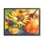 Reproduction de tournesols d'automne encadrée sur bois par Joy Allen