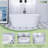 63 Inch Freestanding Solid Surface Soaking Bathtub