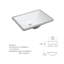 Lavabo de salle de bain rectangulaire encastré en céramique blanche Topcraft