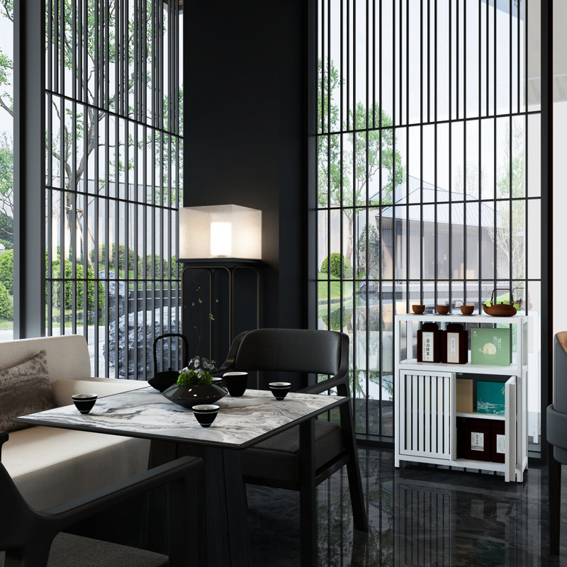 Garde-manger blanc pour la salle de bain et le salon - bibelots de rangement polyvalents
